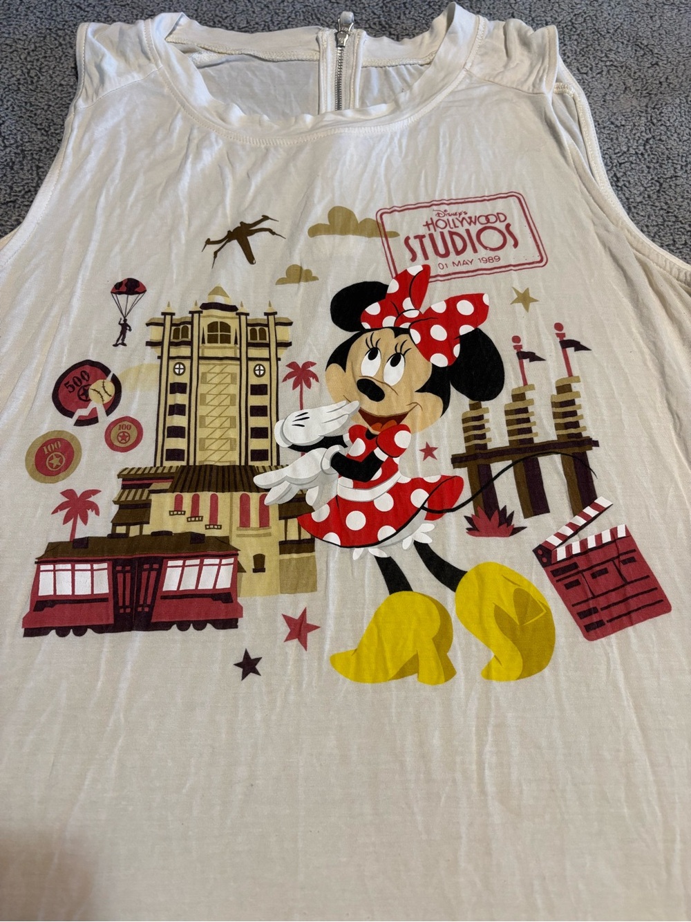 Disney Park Minnie Mouse Hollywood Studios Graphic Large Tank Top